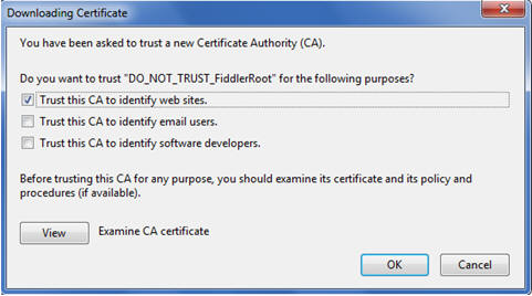 Trust Certificate UI